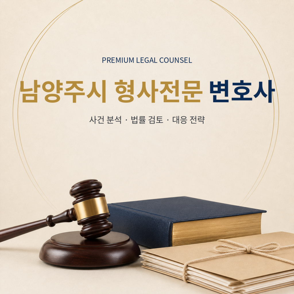 남양주시 형사전문 변호사